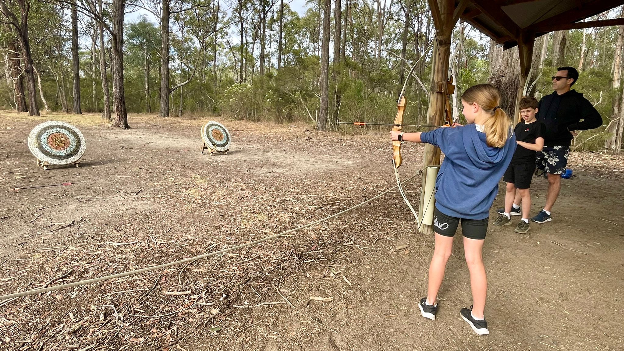 Archery with kids